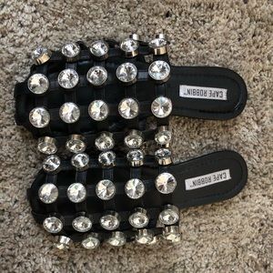 Black Studded Cape Robbin sandals.